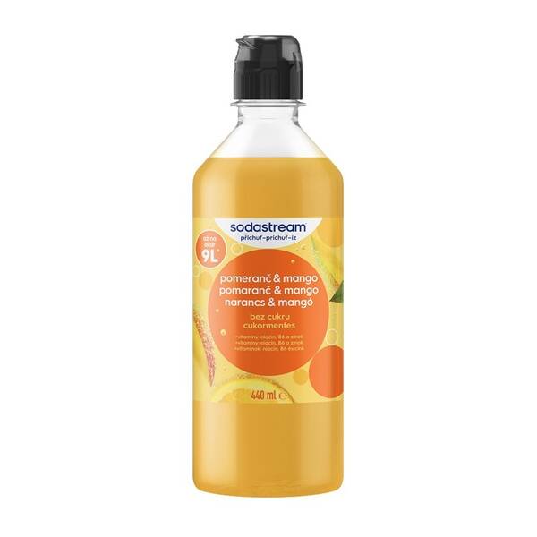 Príchuť pre šumivú vodu SodaStream DC Pomeranč Mango Zero 440 ml 

