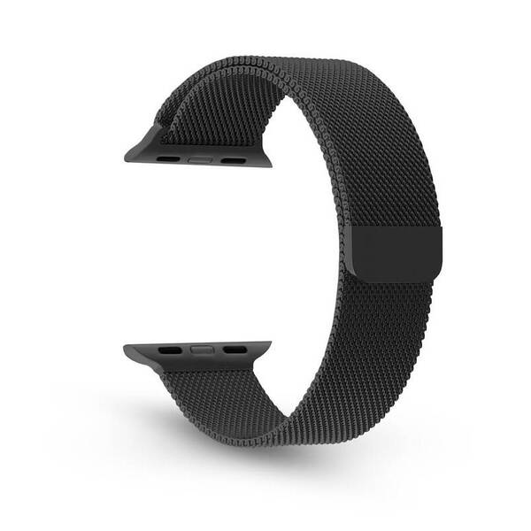 Remienok WG stainless steel na Apple Watch 42/44/45/49 mm čierny

