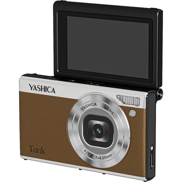 Digitálny fotoaparát Yashica Tank hnedý

