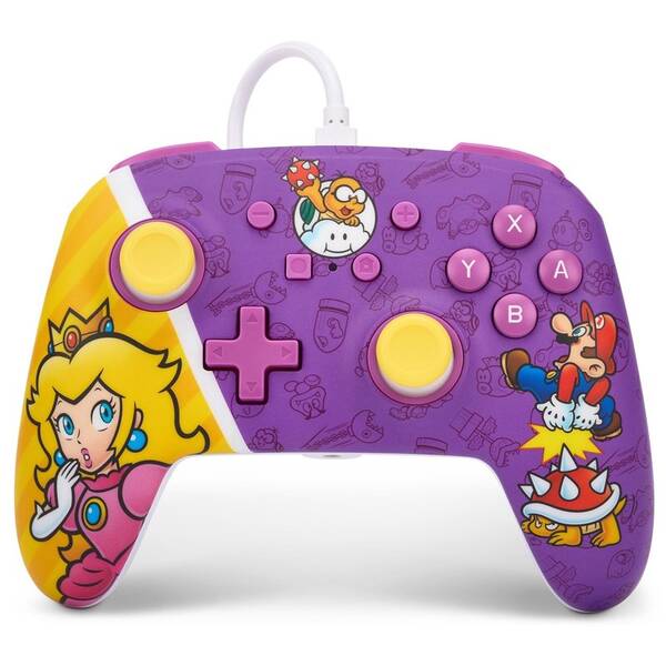 Gamepad PowerA Enhanced Wired pre Nintendo Switch - Princess Peach Battle 

