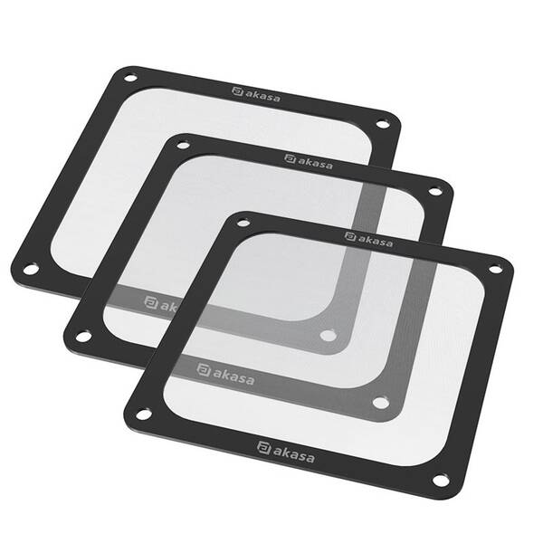 Prachový filter AKASA 120mm Strong Magnetic PC Fan Filter (3-pack) 

