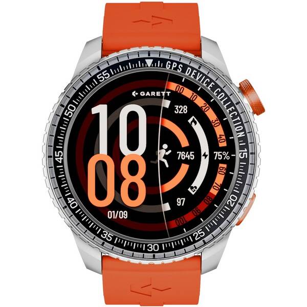 Inteligentné hodinky Garett Compass GPS strieborné

