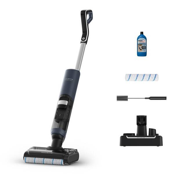 Čistič tvrdých podláh Rowenta GZ5436E0 X-Clean 5 Pro Auto Wet & Dry čierna/modrá

