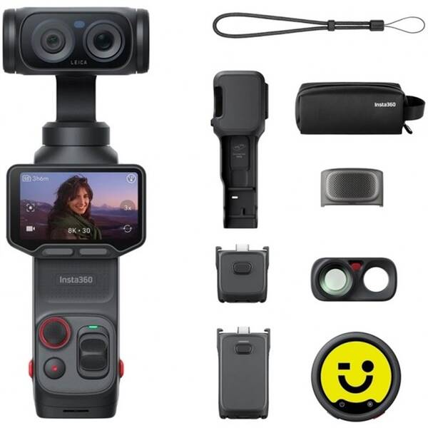 Outdoorová kamera Insta360 Luna Ultra Creator Bundle čierna

