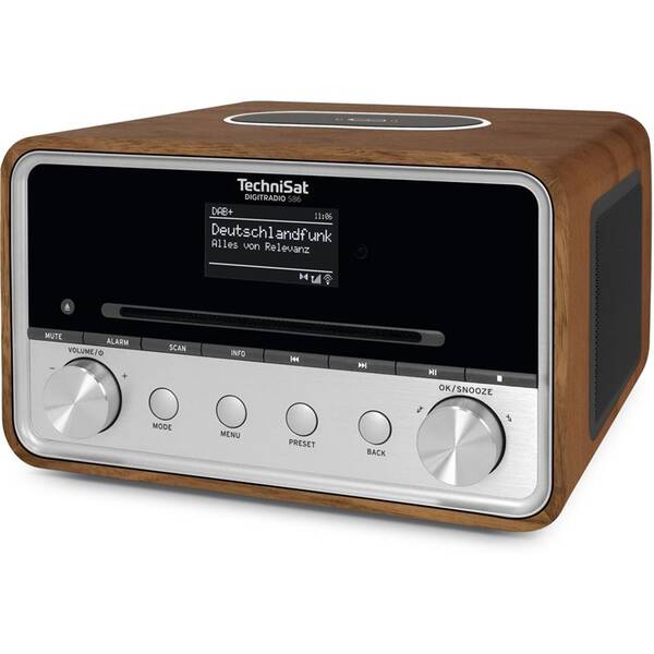 Internetový rádioprijímač s DAB+ Technisat DIGITRADIO 586 strieborný/drevený

