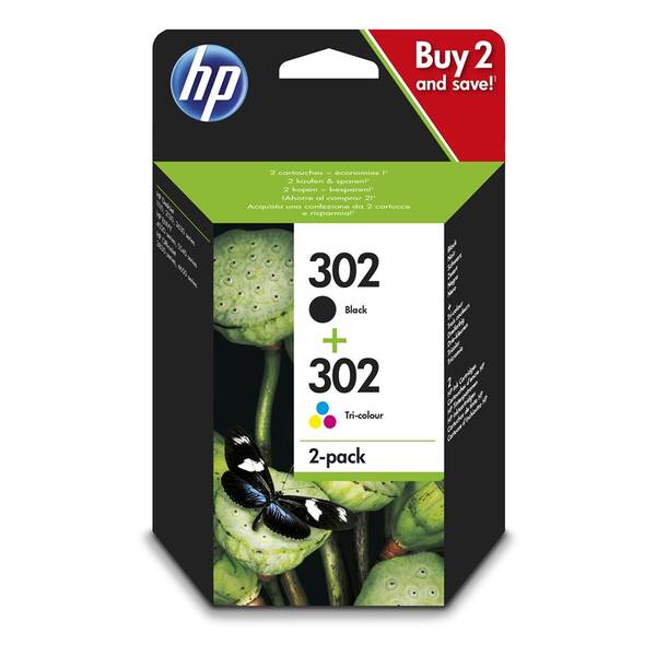 Cartridge HP 302, 165/190 strán - CMYK 

