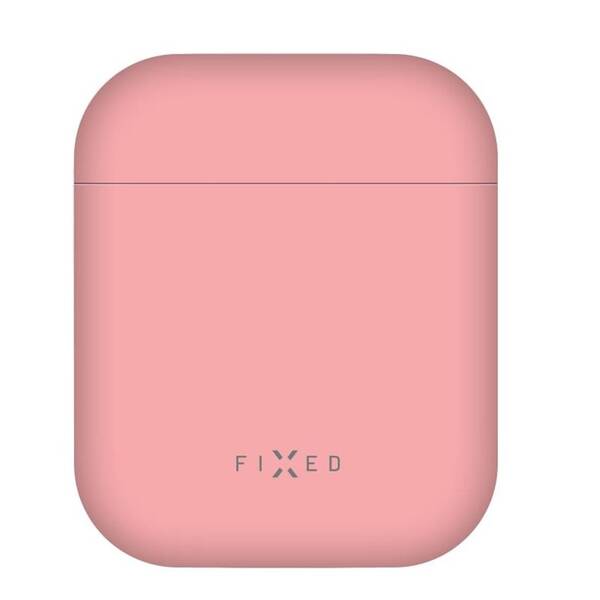 Puzdro FIXED Silky pro Apple AirPods 1 a 2 ružové

