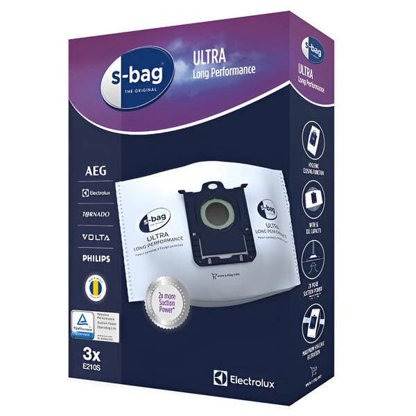 Vrecká pre vysávače Electrolux s-bag® Ultra Long Performance E210S (3 ks) 

