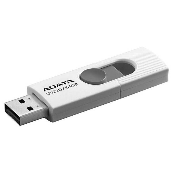 USB flashdisk ADATA Dash Drive UV220 64GB sivý/biely

