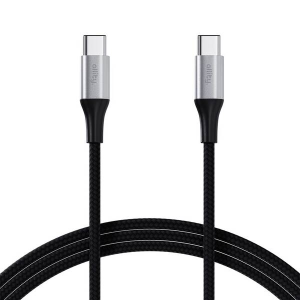 Kábel Allity AUC-01, 100W, USB-C/USB-C, 1m čierny

