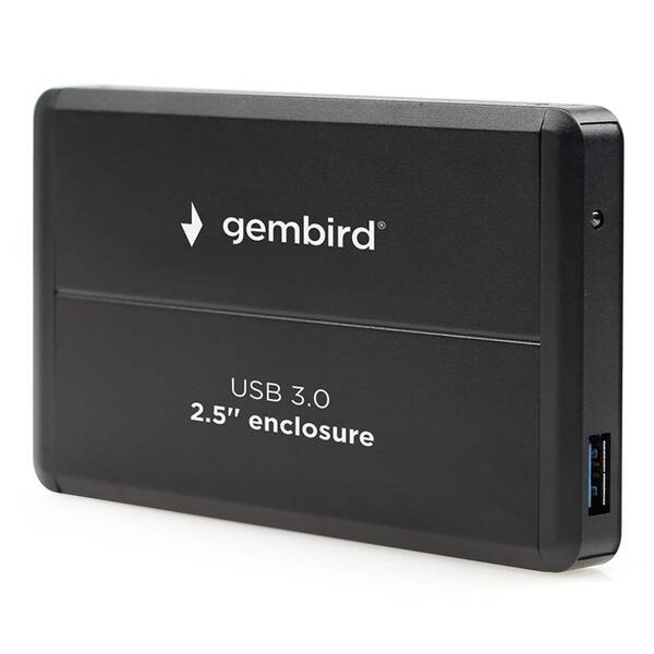 Box na HDD Gembird pre 2.5” zariadenie, USB 3.0, SATA čierny

