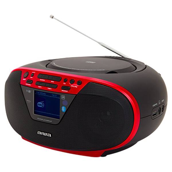 Rádiomagnetofón s DAB+/CD AIWA BBTU-500DAB červený

