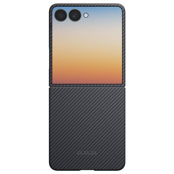 Kryt na mobil Pitaka na Samsung Galaxy Z Flip 8 čierny/sivý

