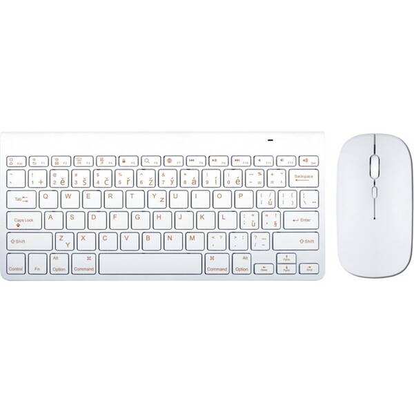 Klávesnica s myšou WG Bluetooth biela

