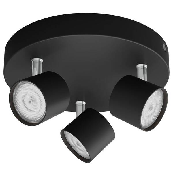 Bodové svietidlo Philips Star, 3xLED čierne


