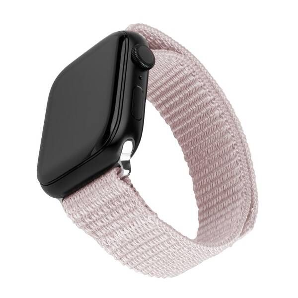 Remienok FIXED Nylon Sporty Strap na Apple Watch 38/40/41mm ružový

