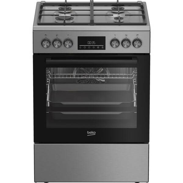 Kombinovaný sporák Beko FBM62330GXTN nerez

