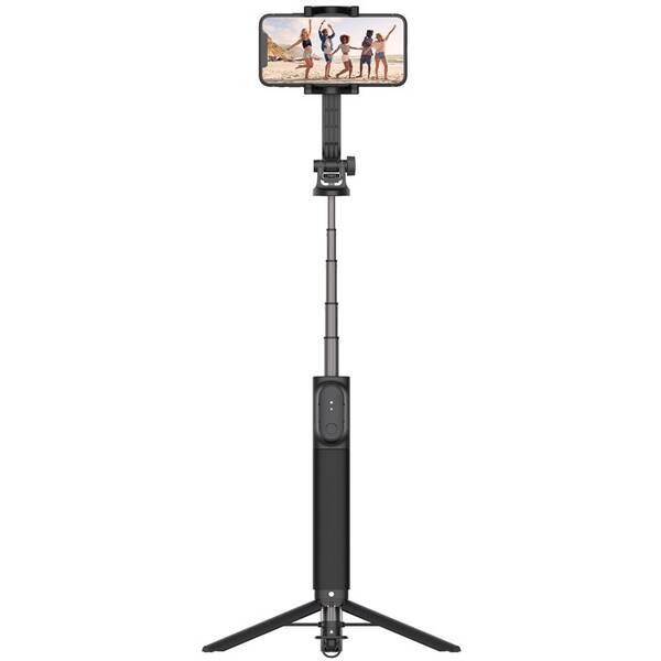 Selfie tyč FIXED Snap XL s tripodom a bezdrôtovou spúšťou, 1/4" skrutka čierna

