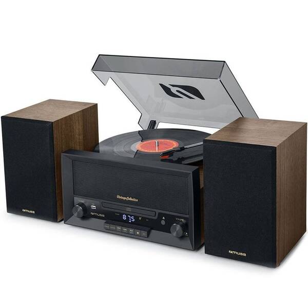 Mikro HiFi systém MUSE MT-120 MB čierny/hnedý

