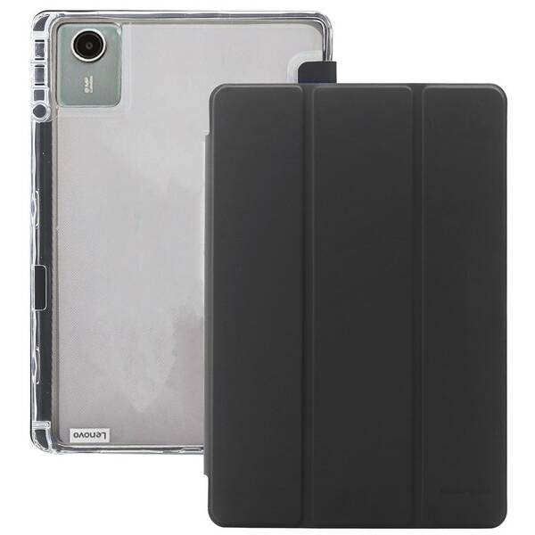 Puzdro na tablet flipové Mobile Origin Easy Tablet Case na Lenovo Idea Tab 11 čierne/priehľadné

