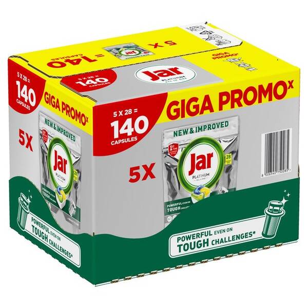 Kapsuly do umývačky Jar Platinum Yellow (140 ks) 

