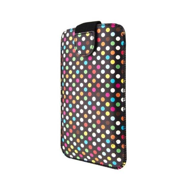 Puzdro na mobil FIXED Soft Slim, velikost XXL, Rainbow Dots 

