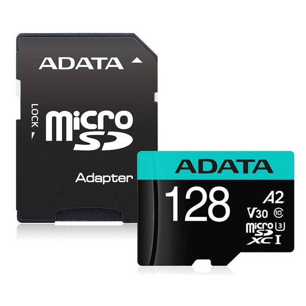 Pamäťová karta ADATA MicroSDXC 128GB (100R/80W) + adaptér 

