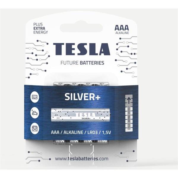 Batéria alkalická Tesla SILVER AAA 4KS 

