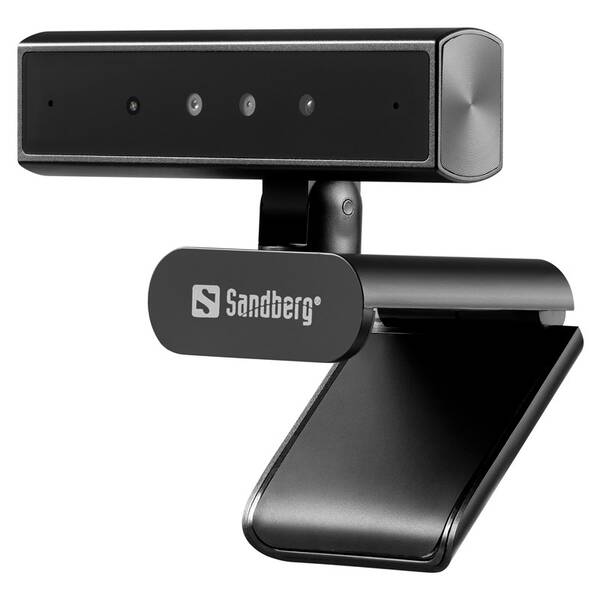 Webkamera Sandberg Face-ID Mini Pro 2K s Windows Hello čierna

