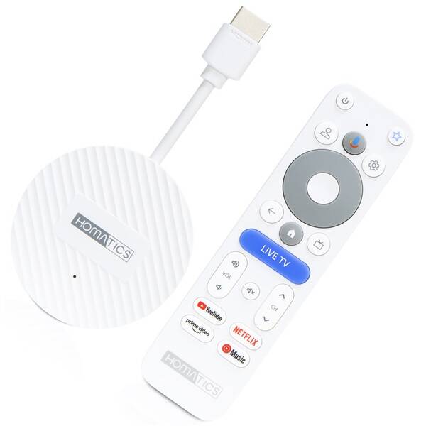 Multimediálne centrum HOMATICS Dongle 4K V2 biely

