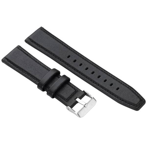 Remienok Niceboy Watch Band 22mm, kožený čierny

