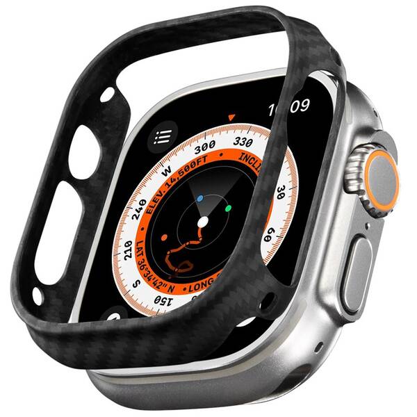 Ochranné puzdro Pitaka Air case na Apple Watch Ultra 49 mm čierne/sivé

