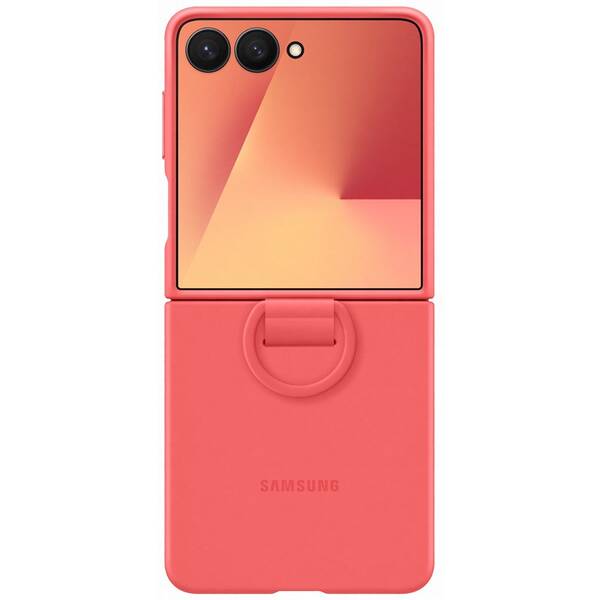 Kryt na mobil Samsung Silicone Ring na Galaxy Z Flip7 červený

