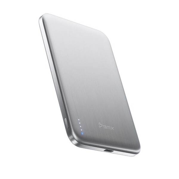 Powerbank BMX SolidSafe™ Air Titanium 5K Qi2 bezdrôtová magnetická strieborná

