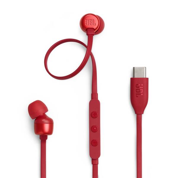 Slúchadlá JBL Tune 310 USB-C červená

