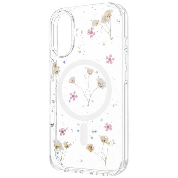 Kryt na mobil FIXED MagBloom s MagSafe na Apple iPhone 16 priehľadný

