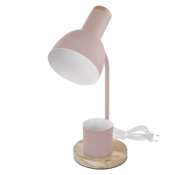 Stolná lampa EMOS Poppy, max. 25 W, žiarovka E27, IP20 ružová


