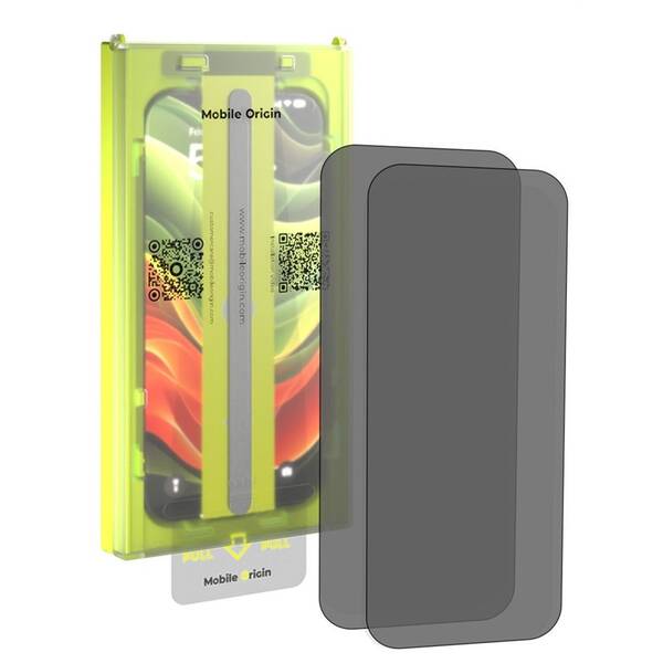 Tvrdené sklo Mobile Origin Screen Guard Privacy s aplikátorom na Apple iPhone 18 Pro (2 ks) priehľadné

