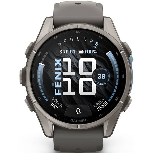 Inteligentné hodinky Garmin fēnix 9 - 43 mm, AMOLED sivé

