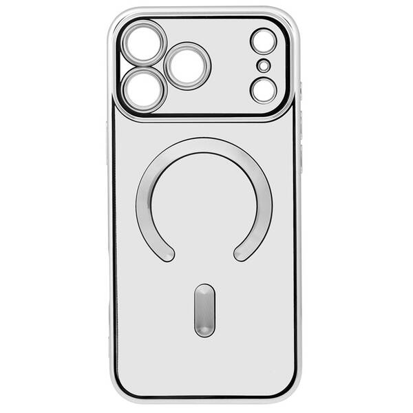 Kryt na mobil WG Magic Eye Magnet na Apple iPhone 17 Pro Max/18 Pro Max strieborný

