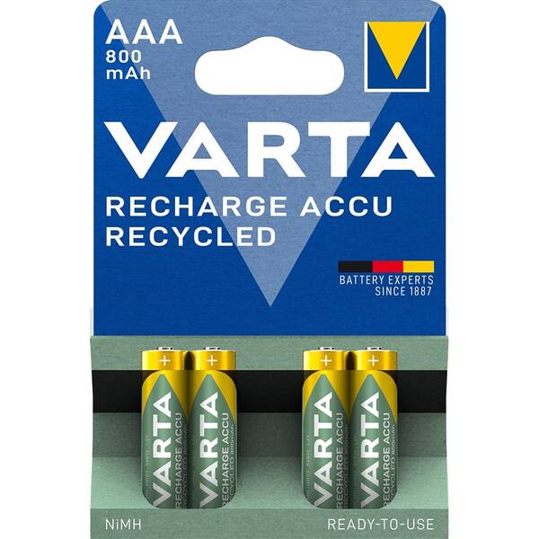 Batéria nabíjacia Varta HR03, AAA, 800mAh, Ni-MH, blister 4ks 

