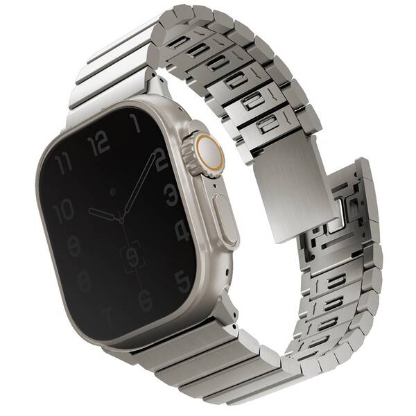 Remienok Uniq Strova Mag na Apple Watch 42/44/45/49mm Titanium


