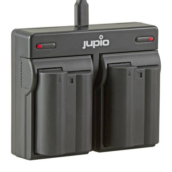Batéria Jupio 2x EN-EL15C 2100 mAh + duálna nabíjačka (Nikon) čierna

