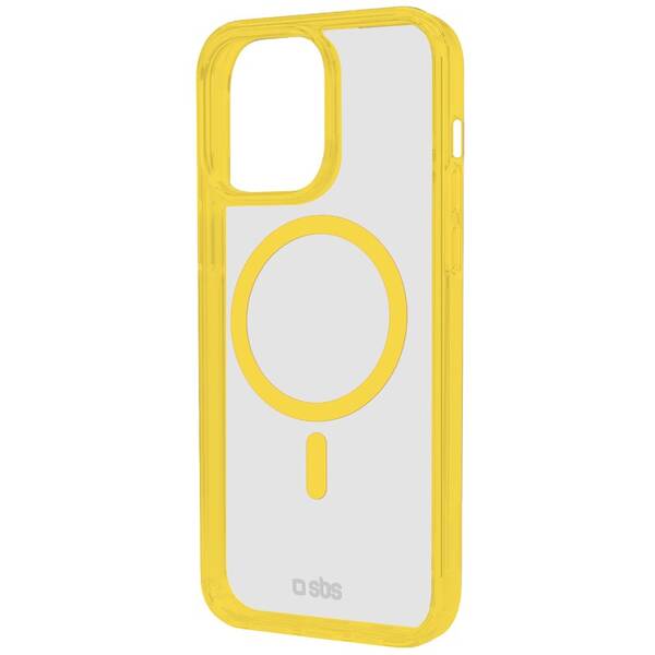 Kryt na mobil SBS Mag Frame s MagSafe na Apple iPhone 15 Pro žltý

