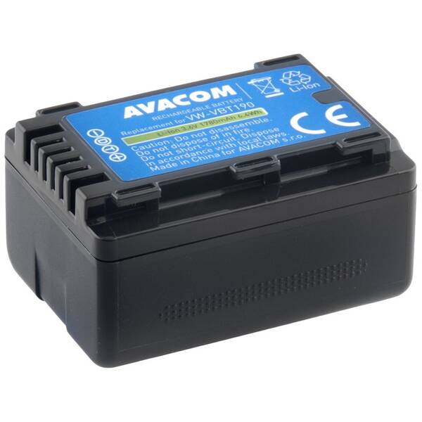 Batéria Avacom Panasonic VW-VBT190 Li-Ion 3.6V 1780mAh 6.4Wh čierna

