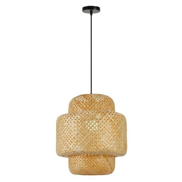 Závesné svietidlo IMMAX BOHO HILO, D38cm, E27. bambus čierne/hnedé

