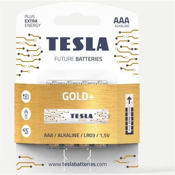 Batéria alkalická Tesla GOLD AAA 4KS 

