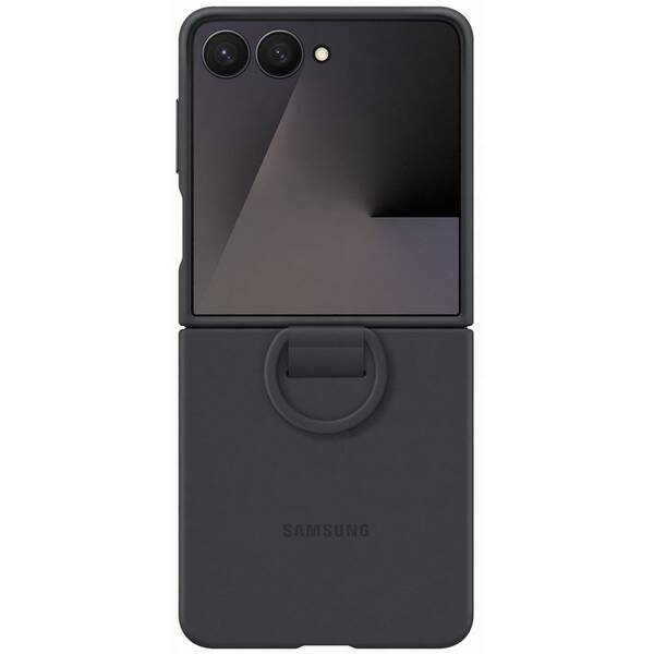 Kryt na mobil Samsung Silicone Ring na Galaxy Z Flip7 čierny


