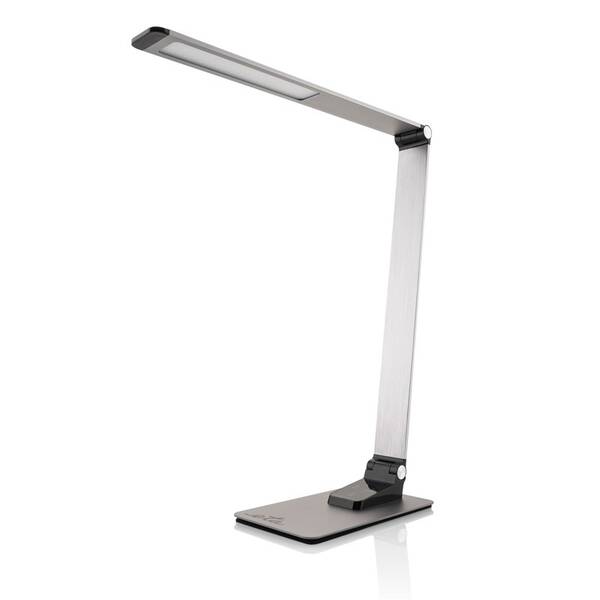Stolná lampa ETA 4892 90000 stmievateľná, USB port, 9W sivá

