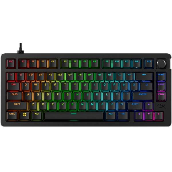 Klávesnica HyperX Alloy Rise 75, US layout čierna


